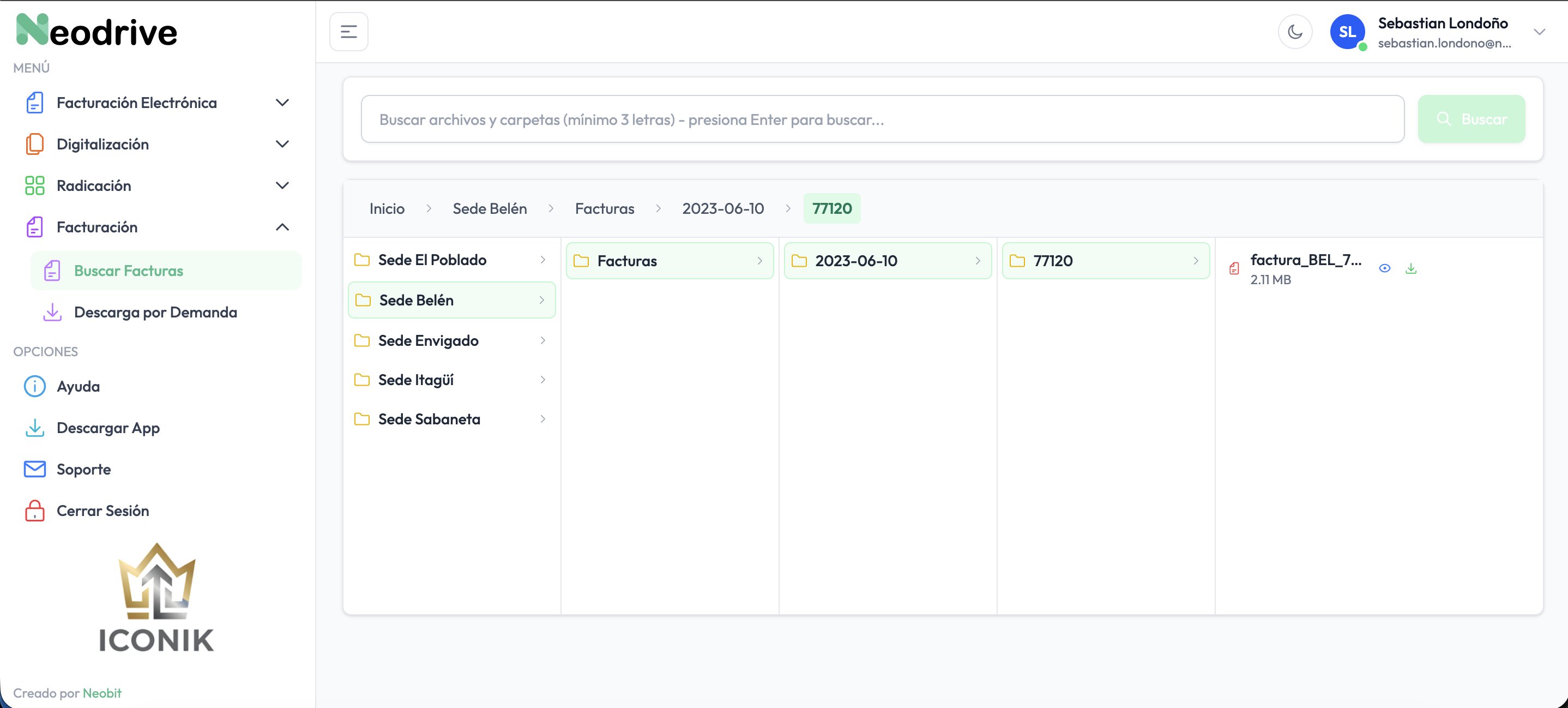 Módulo de gestión documental y administración de archivos